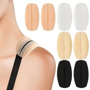 3prs Bra Shoulder Strap Non-Slip Pads Soft Silicone Cushion Pressure Pain Relief